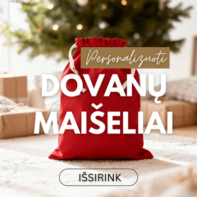 Personalizuoti dovanų maišeliai