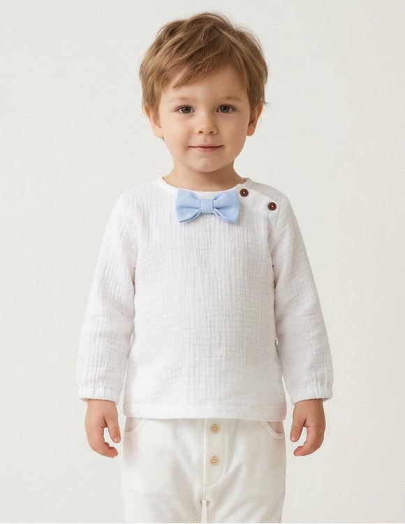 Baltas krikšto kostiumėlis berniukui "Gustavas" 2