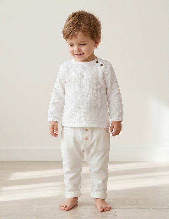 Baltas krikšto kostiumėlis berniukui "Gustavas"