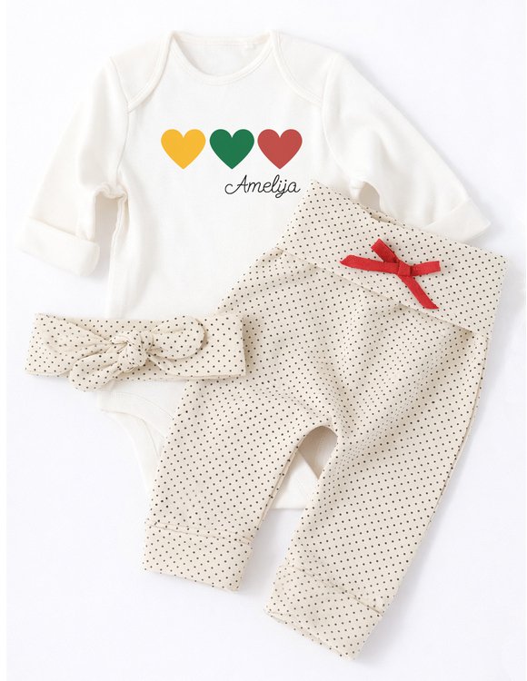 Komplektas kūdikiui "Myliu Lietuvą"