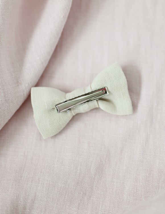 Smėlio spalvos, lino kaspinas mergaitei 1