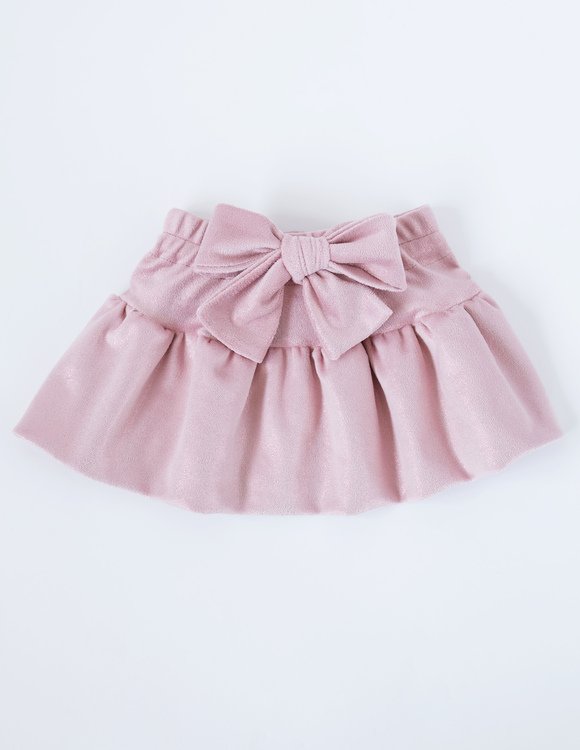 Pelenų rožės spalvos sijonas mergaitei "ARIELĖ" 