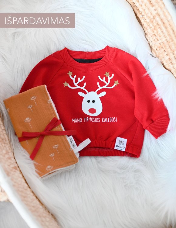 Kalėdinis džemperis kūdikiui + DOVANA