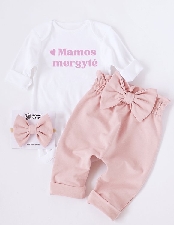 Drabužių komplektas mergaitei "Mamos mergytė"