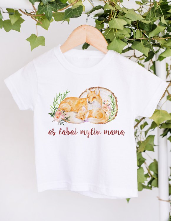 Vaikiški marškinėliai "Mamos lapiukas"