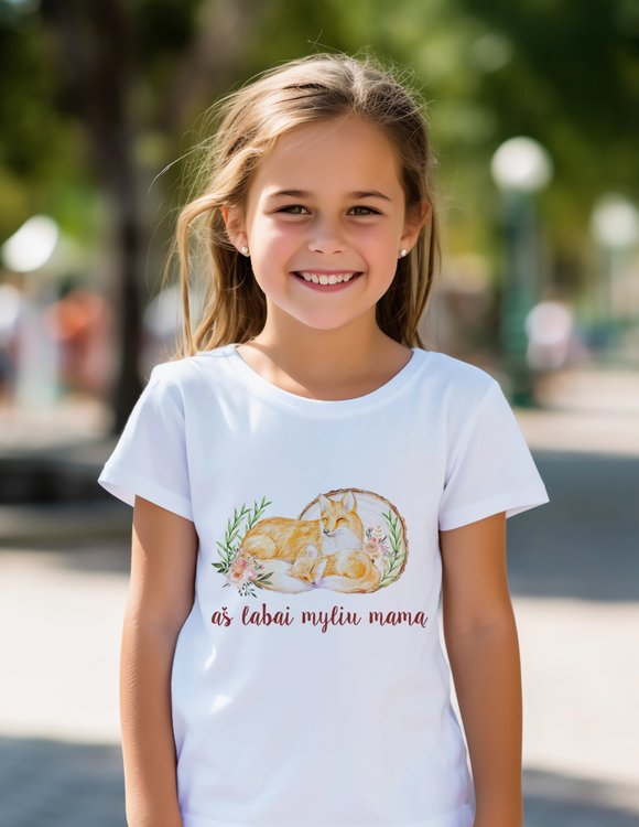 Vaikiški marškinėliai "Mamos lapiukas"