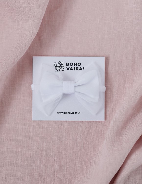 Galvajuostė su baltu kaspinu