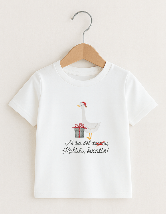 Vaikiški kalėdiniai marškinėliai "ŽĄSIUKAS"