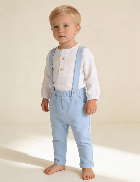 Puošnios kelnės su petnešomis "Vincentas"