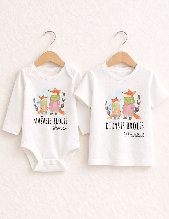 Smėlinuko ir marškinėlių rinkinys "Broliai" 