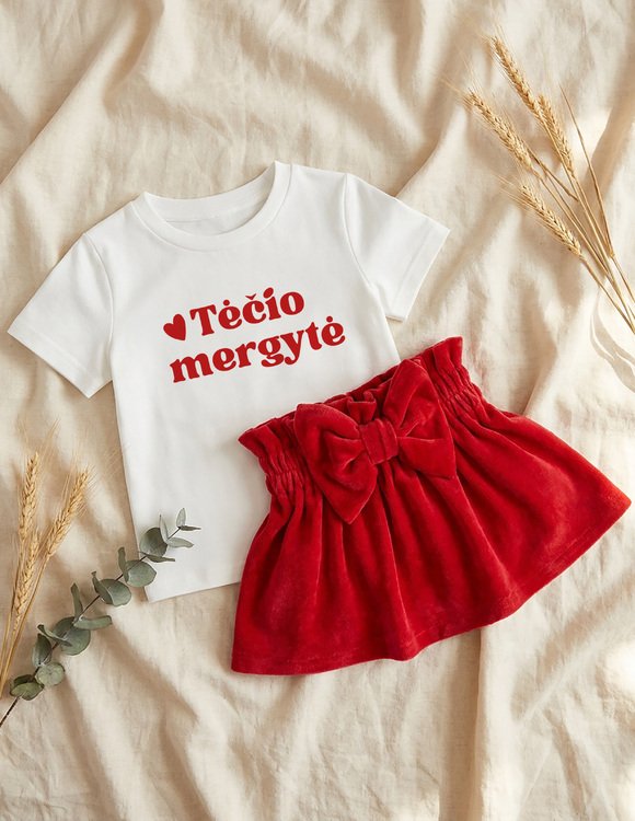 Vaikiški marškinėliai "Tėčio mergytė" 1