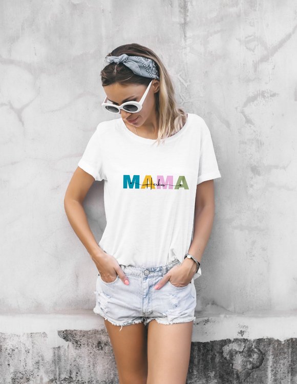 Personalizuoti marškinėliai "Mama" 