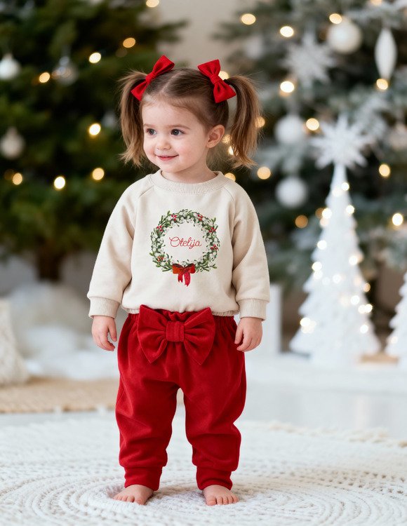 Personalizuotas kalėdinis komplektas "VAINIKĖLIS"