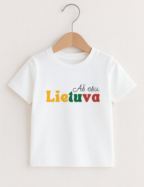 Vaikiški marškinėliai "Aš esu Lietuva"