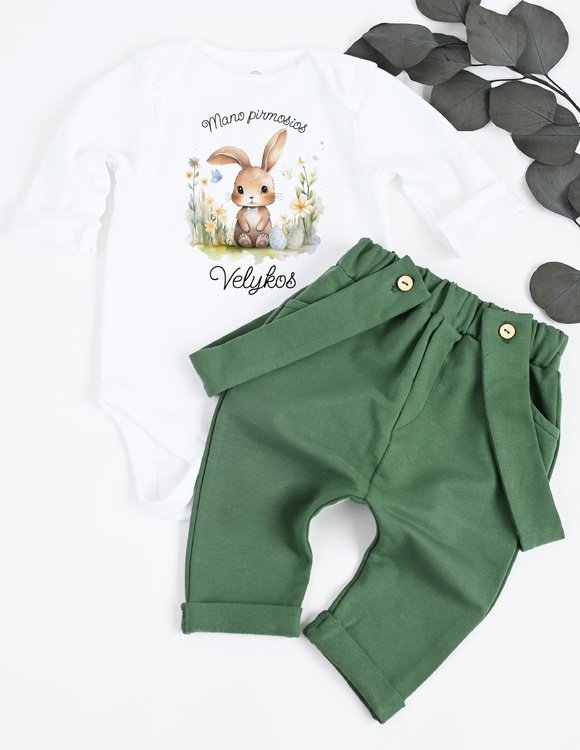 Personalizuotas vaikiškas Velykų komplektas 