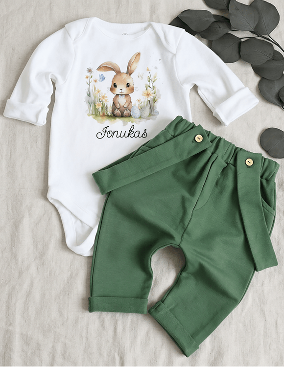 Personalizuotas vaikiškas Velykų komplektas  2