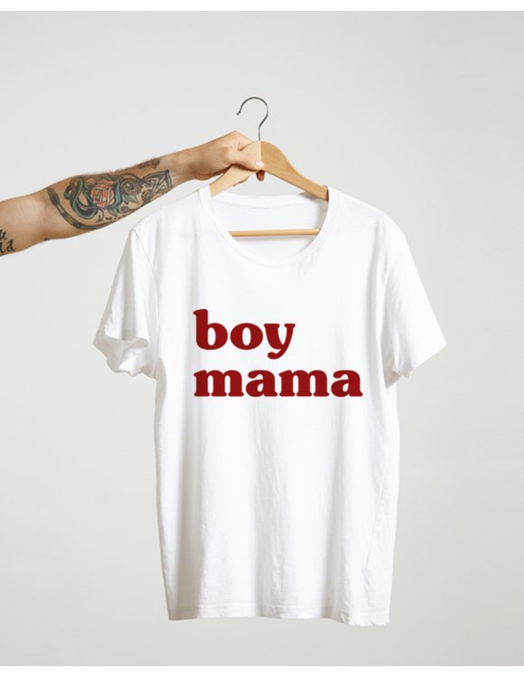 Marškinėlių rinkinys mamai ir sūnui "Boy mama" 