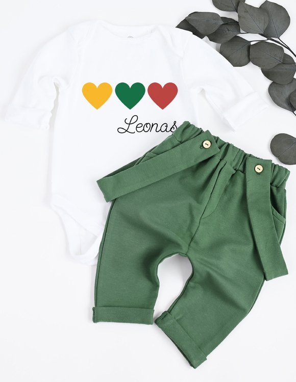 Komplektas kūdikiui "Myliu Lietuvą"