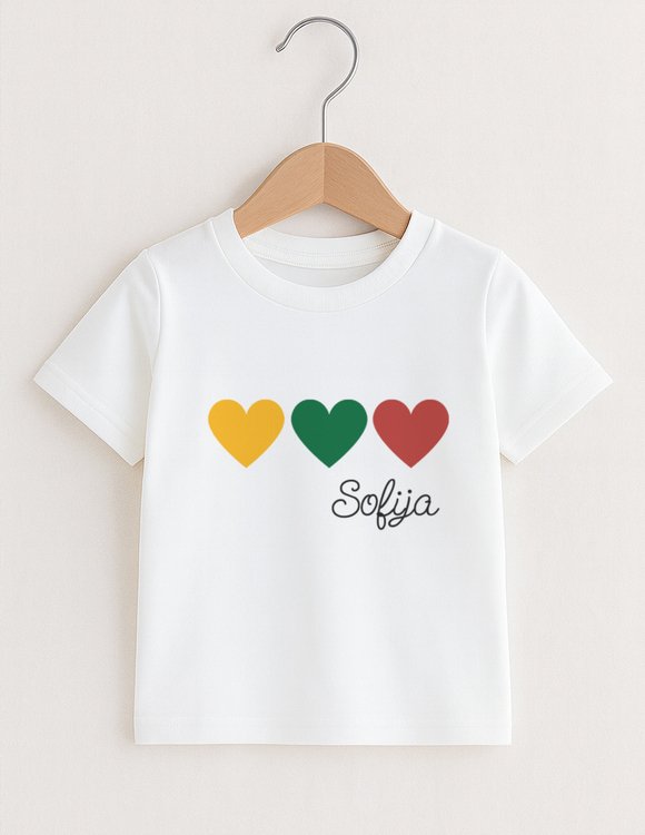 Vaikiški marškinėliai "Myliu Lietuvą"