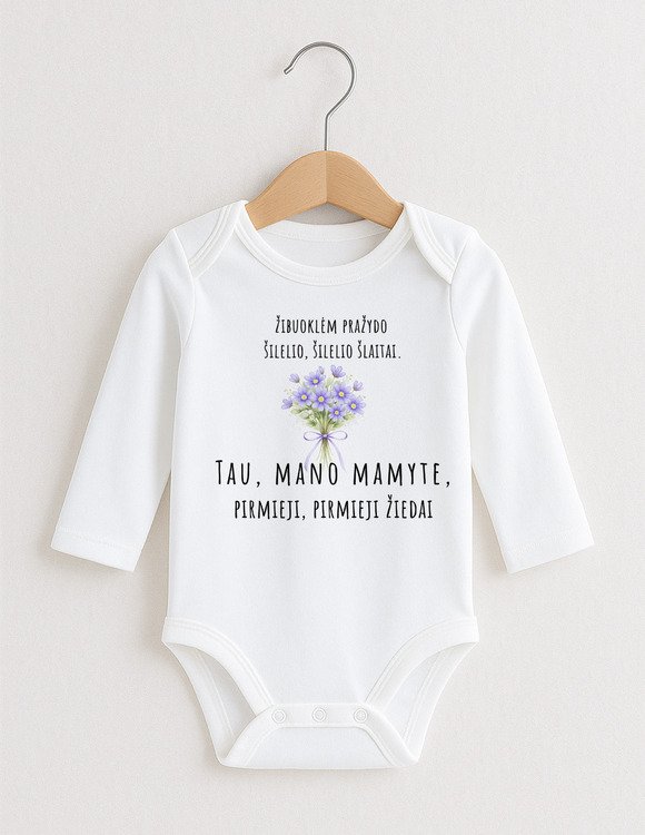 Mamos dienos smėlinukas kūdikiui "ŽIBUOKLĖS" 