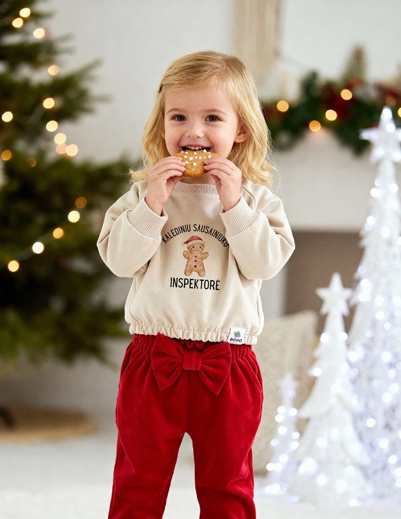 Kalėdinis džemperis vaikui "SAUSAINIUKAS"
