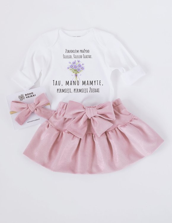 Drabužių komplektas mergaitei "Žibuoklės"