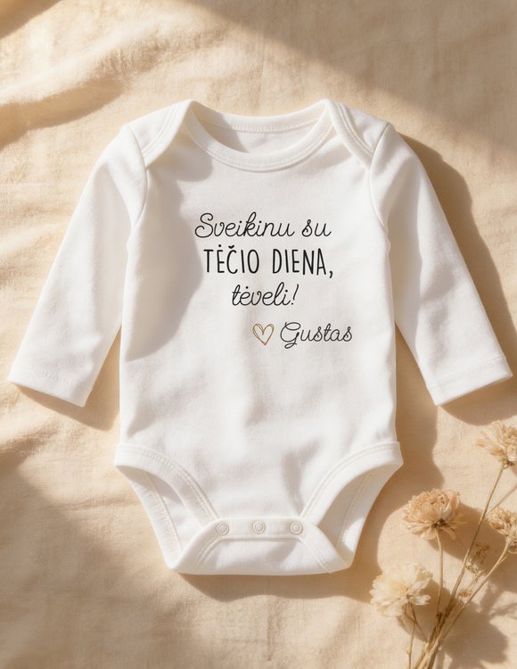 Tėčio dienos smėlinukas kūdikiui  "Sveikinimas tėčiui"  4