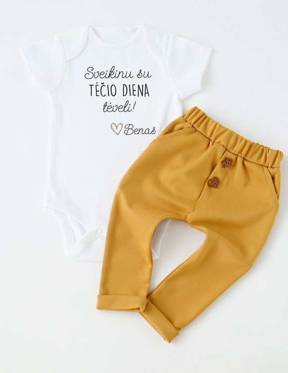 Tėčio dienos smėlinukas kūdikiui  "Sveikinimas tėčiui"  3