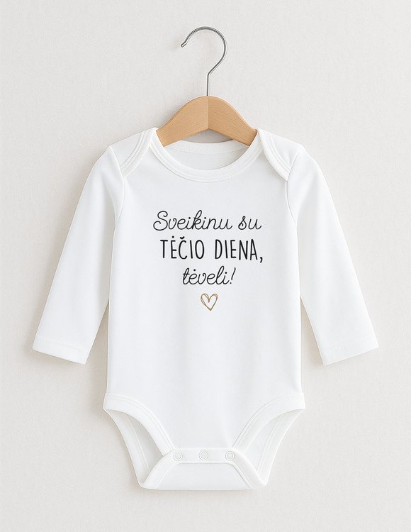 Tėčio dienos smėlinukas kūdikiui  "Sveikinimas tėčiui" 