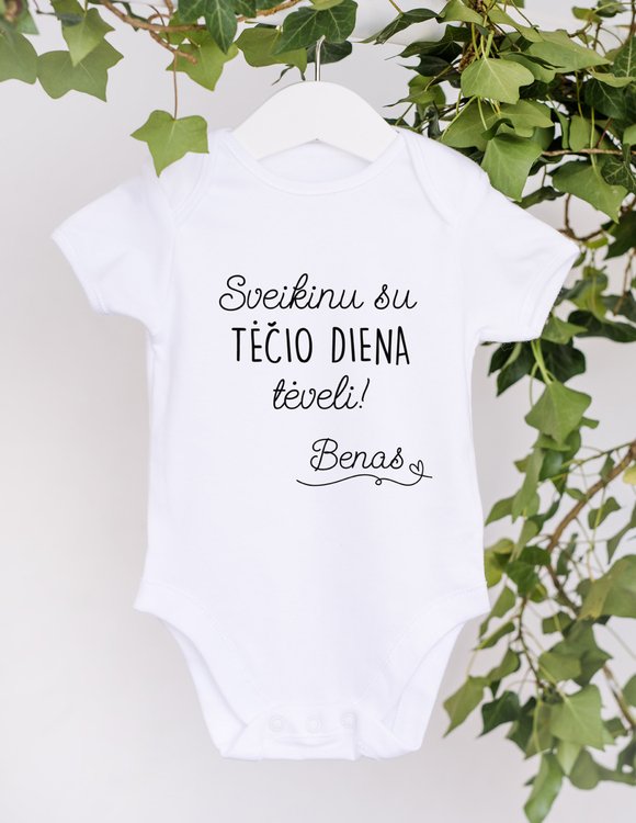 Tėčio dienos smėlinukas kūdikiui  "Sveikinimas tėčiui" 