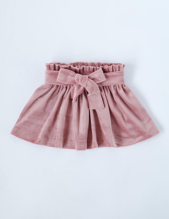 Pelenų rožės spalvos sijonas mergaitei "LIZA"  2