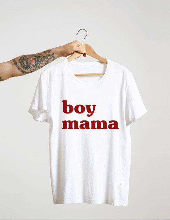 Moteriški marškinėliai "Boy mama" 