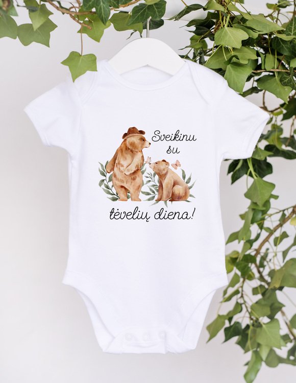 Tėčio dienos smėlinukas kūdikiui  "Meškučiai" 