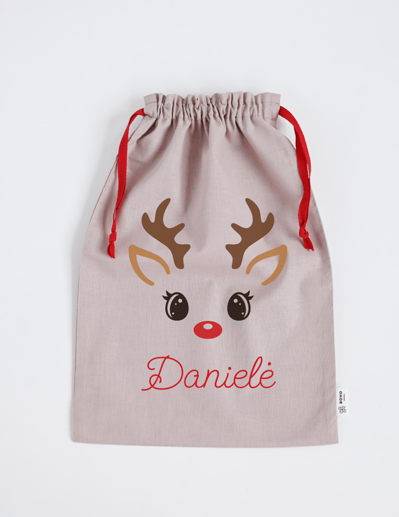  Personalizuotas, medžiaginis dovanų maišelis (3 dydžiai)