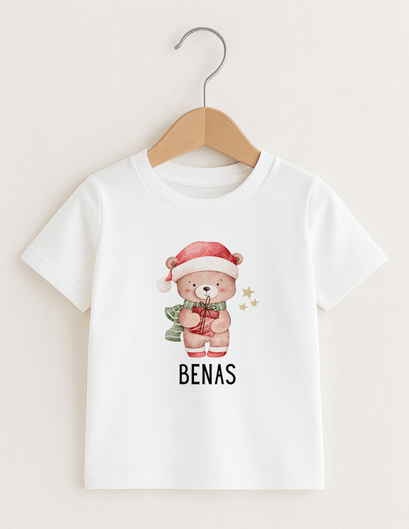 Personalizuoti kalėdiniai marškinėliai "MEŠKIUKAS"