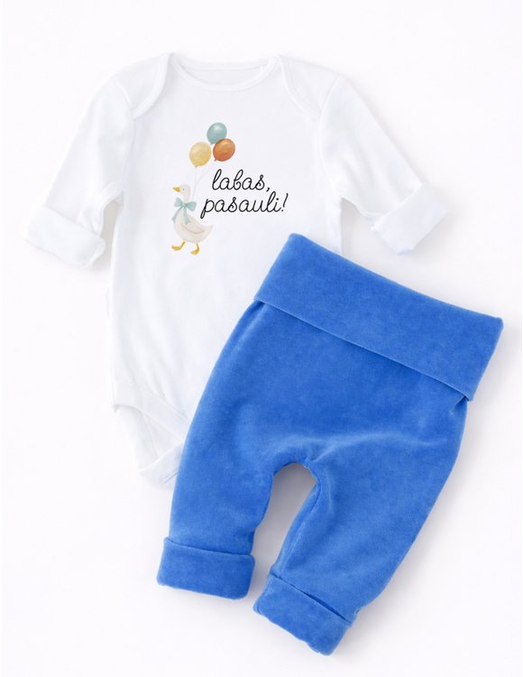 Komplektas  kūdikiui LABAS, PASAULI