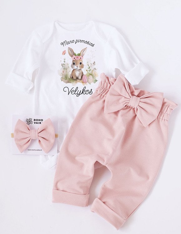 Personalizuotas Velykų komplektas mergaitei 