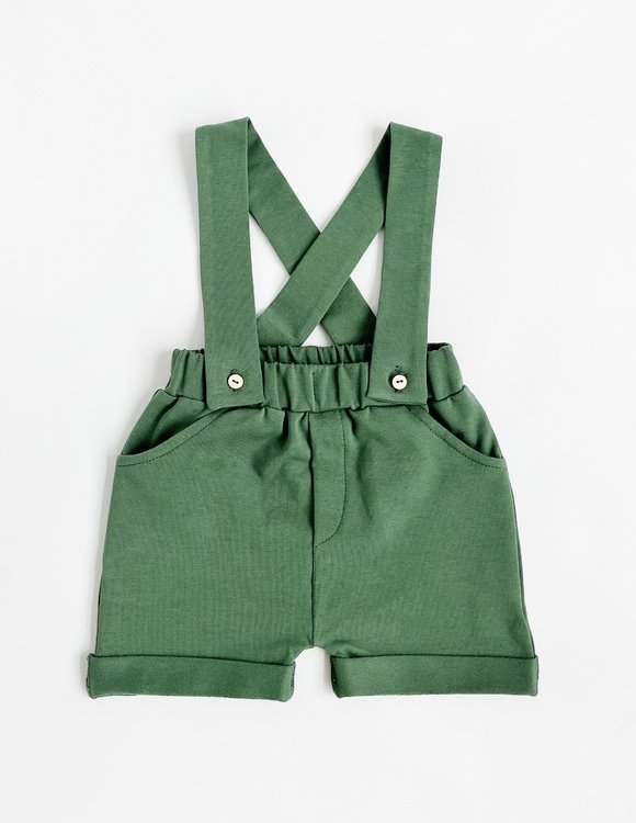 Žali šortai su petnešomis "Silvestras"