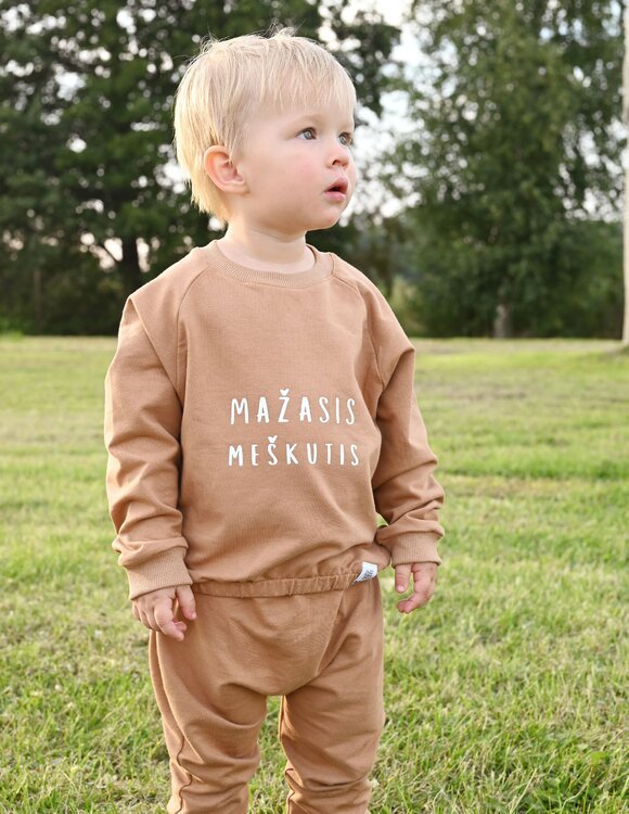 Personalizuotas vaikiškas džemperis berniukui "Mažasis meškutis"