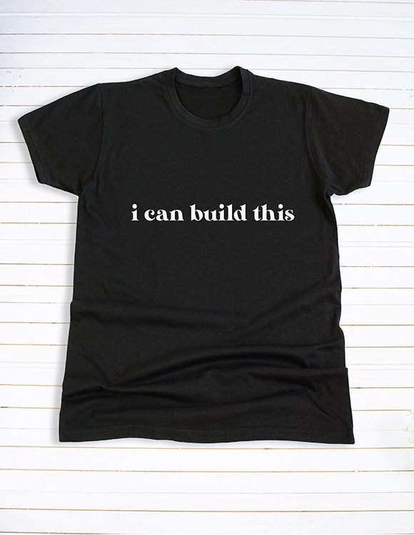 Marškinėliai tėčiui “I can build this” 