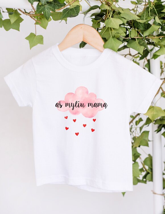 Vaikiški marškinėliai "Aš myliu mamą"