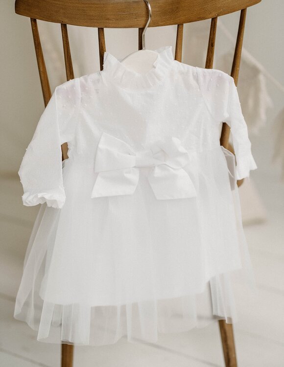 Balta krikšto suknelė "Izabelė" 